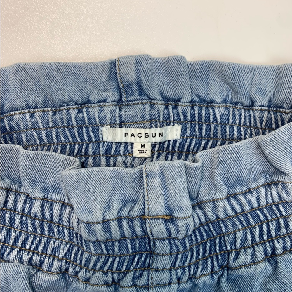 PacSun Women’s Paperbag Waist High Rise Mom Shorts Size M Medium - Picture 4 of 11